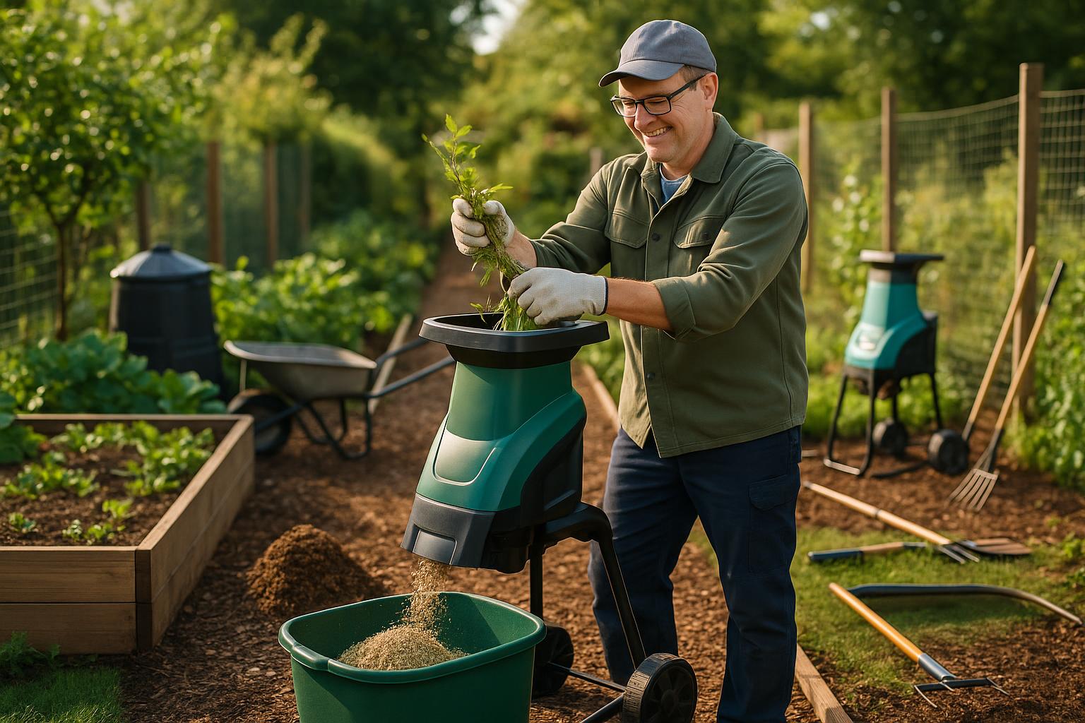 Mein grüner Helfer: Warum ein Gartenhäcksler im Kleingarten Gold wert ist