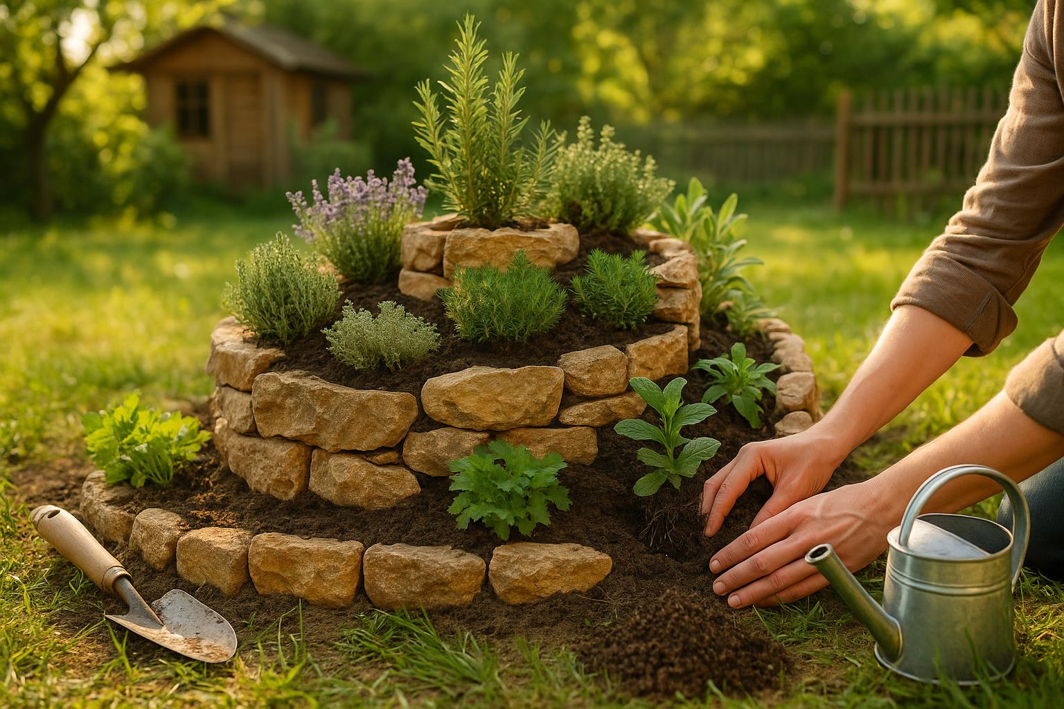 Deine eigene Kräuterspirale bauen: Eine einfache Anleitung für dein duftendes Paradies