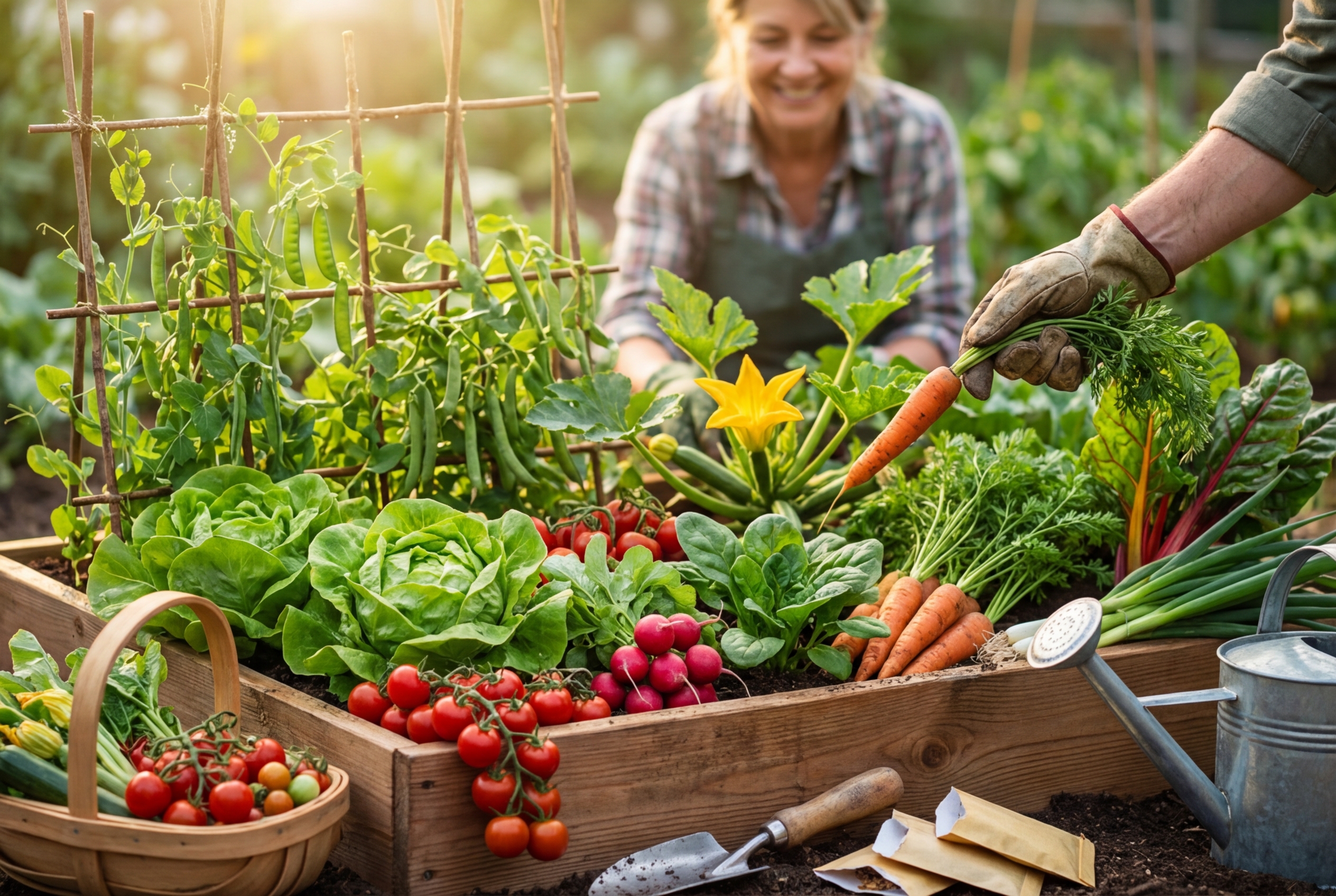 Gemüse für Anfänger: Die 10 einfachsten Sorten für Deinen Kleingarten