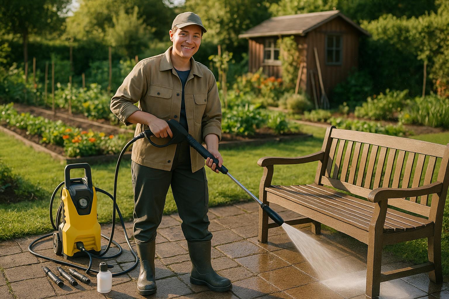 Mein grünes Reich strahlt: So macht der Hochdruckreiniger deinen Kleingarten blitzblank