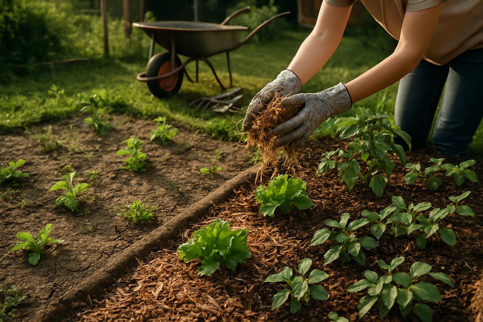 Mulchen im Kleingarten: Dein einfacher Weg zu mehr Ernte und weniger Arbeit