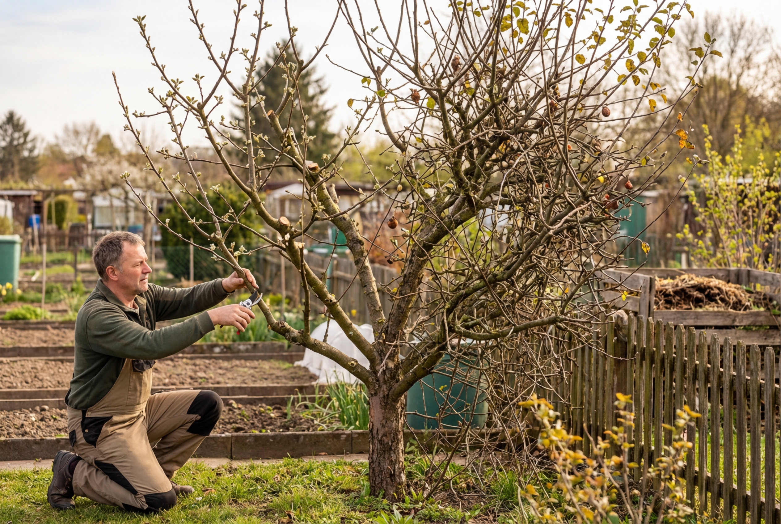 Obstgehölze schneiden im Kleingarten: Dein praktischer Jahreskalender